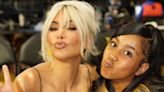 Kim Kardashian’s Daughter North Channels Her Mom’s Blonde Locks with Highlights During 'Fun Night' at WNBA Game