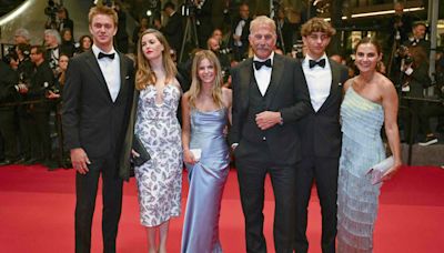 Kevin Costner Makes Rare Appearance with 5 of His Kids as They Walk Red Carpet at Cannes Film Festival