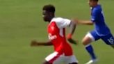 Footage emerges of Saka shining at left back for Arsenal in academy