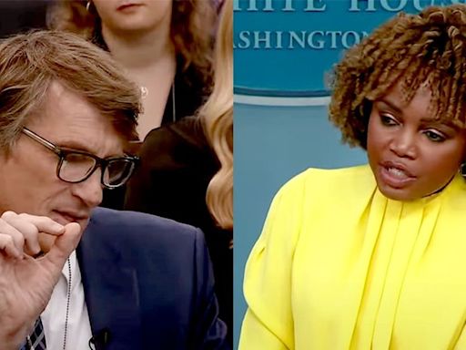 Karine Jean-Pierre pushes back at reporter's transphobic question about Title IX at White House briefing