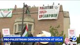 Man who police say was recorded attacking pro-Palestinian encampment at UCLA is arrested