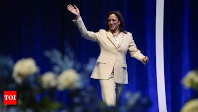 Kamala Harris makes waves in Trump stronghold as Biden endorses her bid: Watch - Times of India