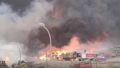 Arde Zonzamas, en Lanzarote