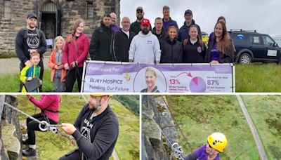 HELEN LOCKWOOD: Thrill-seekers abseil down Peel Tower in aid of hospice