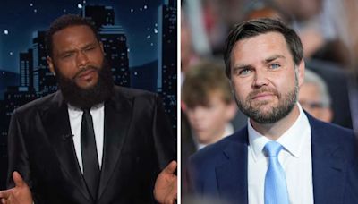 'Jimmy Kimmel Live': Anthony Anderson unearths a "crazy" social media post from J.D. Vance: "What the f*** could that possibly mean?"