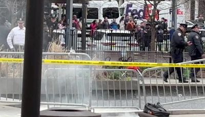 Man sets himself on fire outside the courthouse where Trump is standing trial