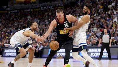 NBA playoffs: Timberwolves swarm Nuggets to take commanding 2-0 series lead over champs