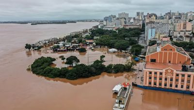 Guaíba sobe 14 cm em 5 horas devido às chuvas em Porto Alegre