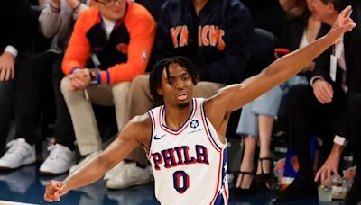 Tyrese Maxey has his Reggie Miller moment against the New York Knicks