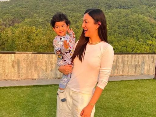 Gauahar Khan shares adorable moments with son Zehaan from their trip to hills | - Times of India