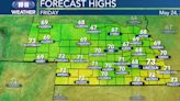 Friday Forecast: Cooler, breezy weather to start the holiday weekend