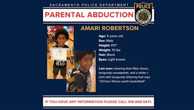 Amber Alert issued for missing 9-year-old boy allegedly abducted by mother in Sacramento