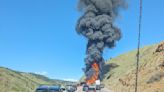 1 killed, truck driver in the hospital after fiery crash closes Interstate 70 in Colorado