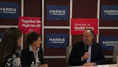 On first official campaign stop, Second Gentleman discusses reproductive rights in Portland
