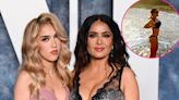 Salma Hayek Shows Off Her Toned Figure in Bikini as Daughter Valentina Snaps Pics