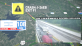 Traffic snarl on Interstate 26, reports of two-car crash causes major delays