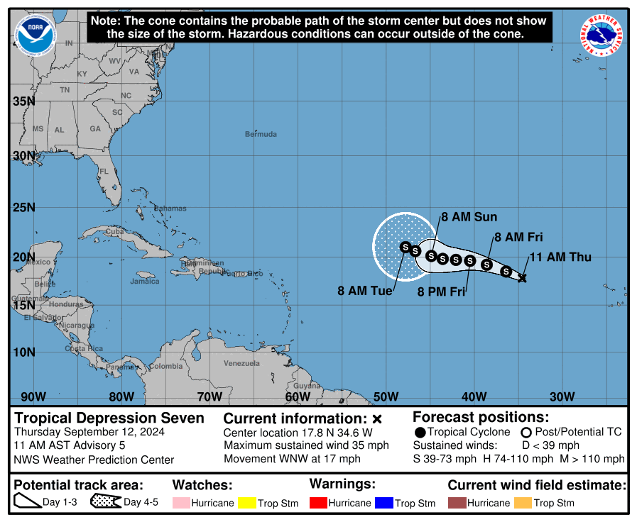 Will Florida feel impacts from Tropical Depression 7, 'tropical rainstorm' soon? What to know