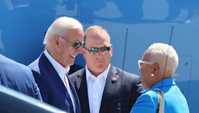 President Biden departs Harrisburg after campaign event