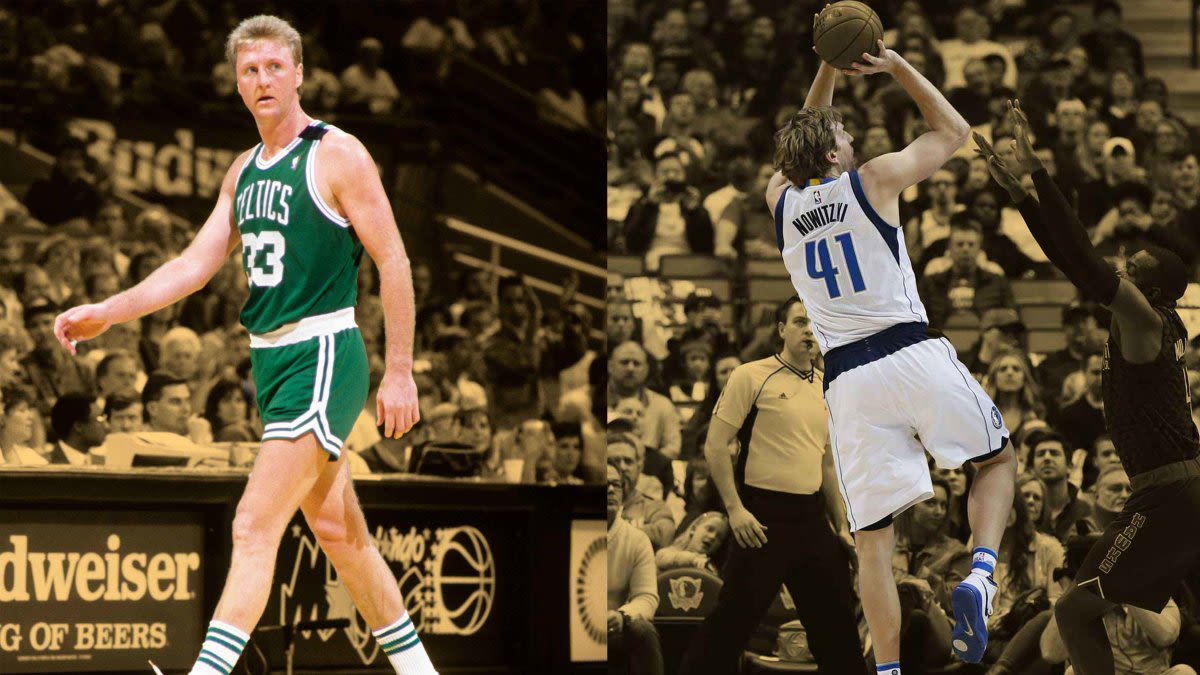 That time when Dirk Nowitzki shot down Larry Bird comparisons: "Come on, Larry was shooting 20-footers left-handed"