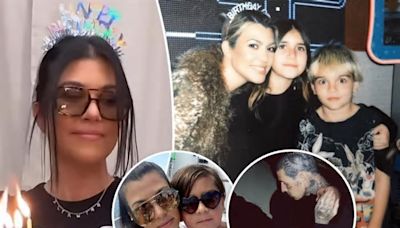 Kourtney Kardashian wears necklace honoring all her kids — and Travis Barker’s, too — during birthday celebration