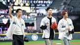 ENHYPEN’s Heeseung, Jay & Ni-ki Throw the First Pitch at Seattle Mariners Game