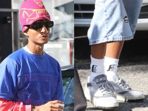 Jaden Smith Elevates Street Style With New Balance x MSFTSrep 0.01 Suede Sneakers