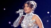 Nelly Furtado's robotic silver mesh cut-out bodysuit is giving sci-fi chic