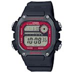 CASIO 粗曠男子強悍風格電子錶-深灰錶框x紅錶盤(DW-291H-1B)/50.5mm