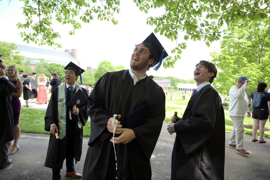 Speakers focus on resilience, history and ‘Kung Fu Panda’ at Colby College’s 203rd commencement