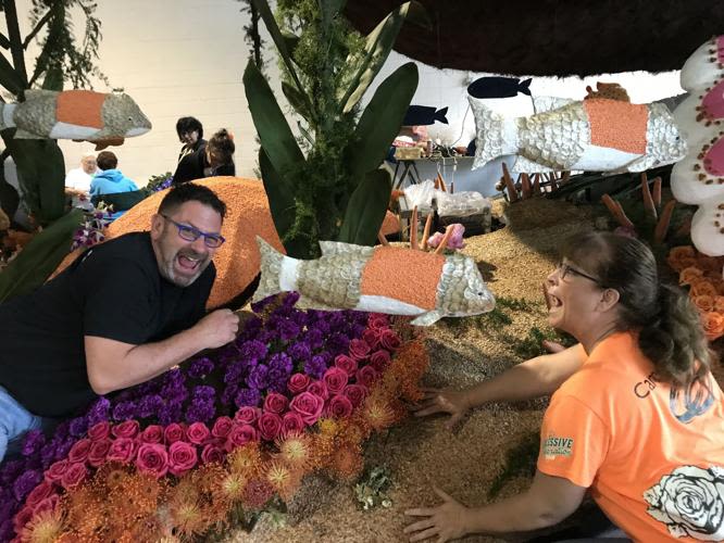 Meet Dayrol Griffin, the man behind the Rose Festival Grand Floral Parade float flowers