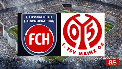 1. FC Heidenheim 1846 vs Mainz 05: estadísticas previas y datos en directo | Bundesliga 2023/2024