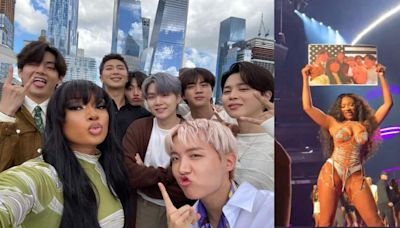 BTS made a cameo at Megan Thee Stallion's Hot Girl Summer Tour concert - view pic