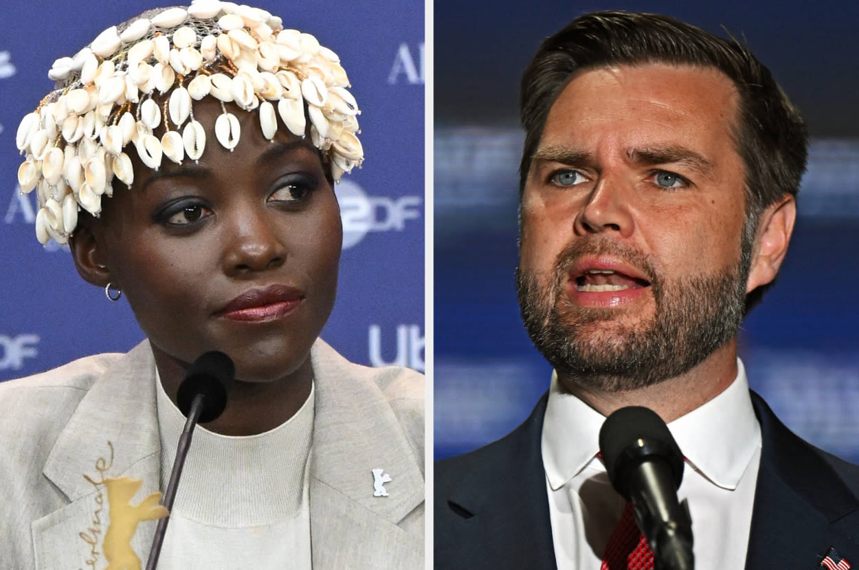 People Are Absolutely Gagged By Lupita Nyong'o's Swipe At J.D. Vance's "Childless Cat Lady" Remarks