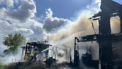 House deemed total loss after blaze Thursday afternoon near Zumbro Falls