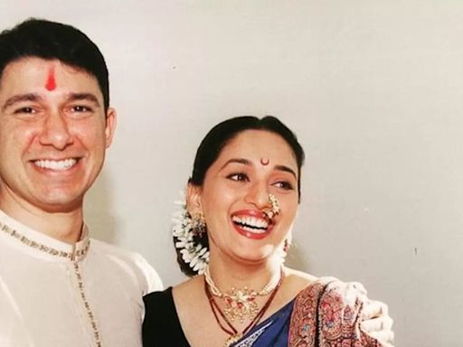 Madhuri Dixit's Husband Surprises Her With Handwritten Letter, Visits 'Dance Deewane' Set With Dog