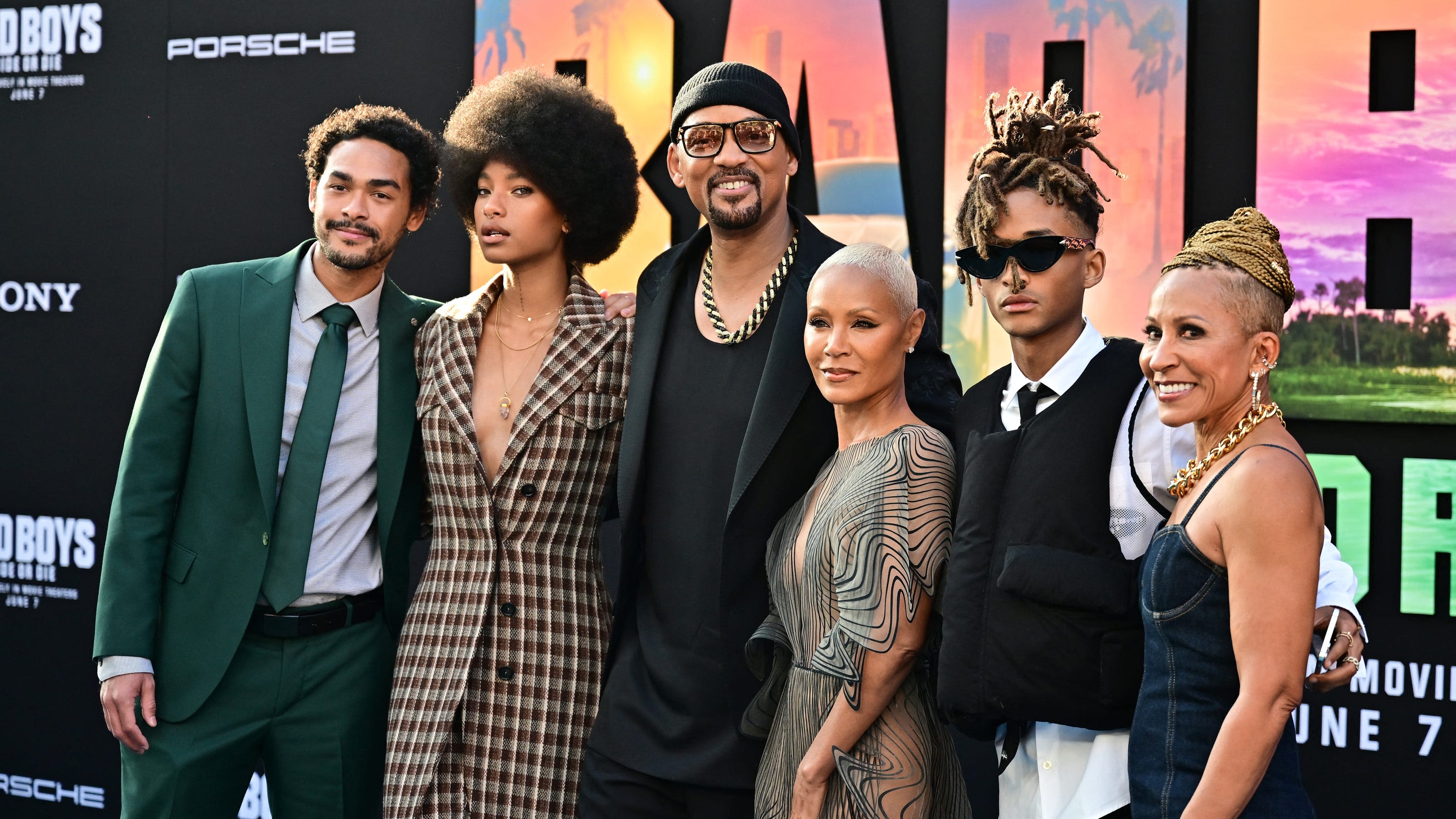 Will Smith makes rare red-carpet outing with Jada Pinkett Smith, 3 children: See photos