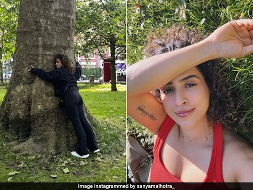 Sanya Malhotra's London Style In Red Tank Tops, Denims And All-Black OOTDs Is The Definition Of Comfort...
