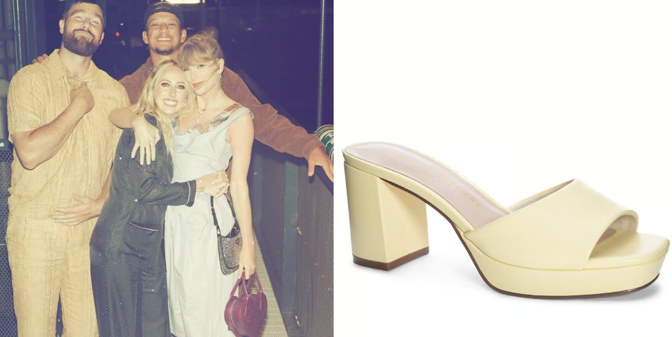 Taylor Swift's butter yellow date night heels are on sale RN