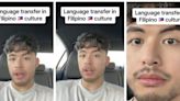 Filipino American creator says why he thinks many Filipino immigrant parents refuse to teach their children their native tongue: ‘It’s for the clout’