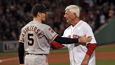 Mike Yastrzemski, grandson of Red Sox royalty, returns to Fenway Park in much different place