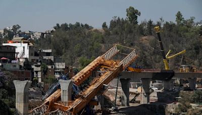 Lanzadora de dovelas del Tren Interurbano México-Toluca se desploma en CDMX