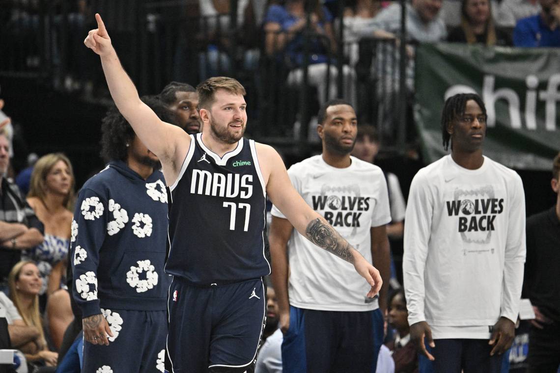 Luka Doncic, Kyrie Irving prove they’re two of the NBA’s best closers in Game 3 win over Minnesota