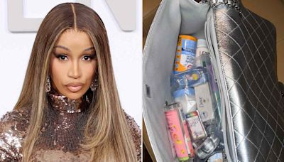 Cardi B's $12,000 Chanel Bag Is a Treasure Trove of Drugstore Beauty Buys, Including $13 Deodorant and Bar Soap