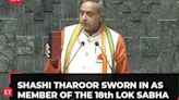 Shashi Tharoor, Thiruvananthapuram MP, sworn in as a member of the 18th Lok Sabha