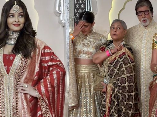 Aishwarya Rai Skips Posing With Bachchan Family At Anant Ambani-Radhika Merchant Wedding. Fans REACT