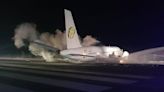 Dual hydraulic system failure preceded Fly Jamaica 757 overrun at Georgetown