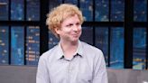 Michael Cera pokes fun at his blonde hair, which he has for a role