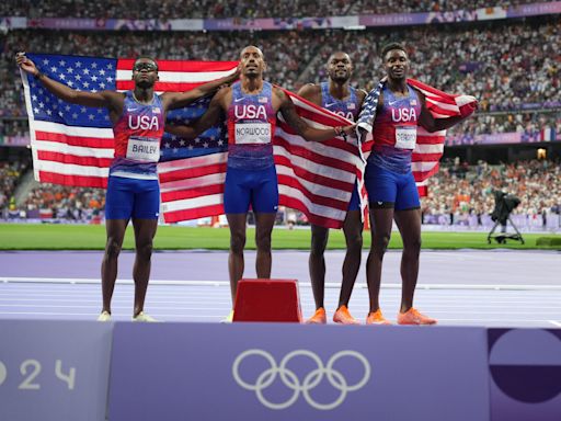 US men's 4x400 relay team wins gold at Paris Olympics