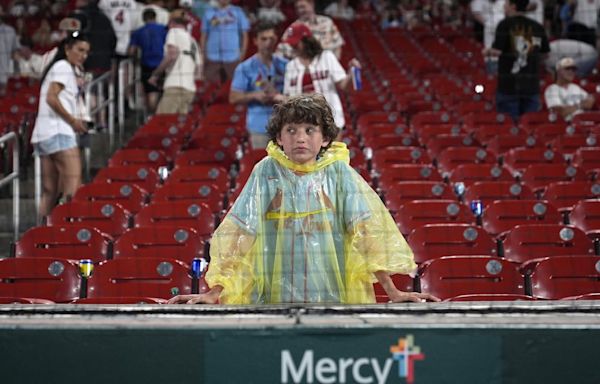 Orioles-Cardinals suspended in 6th inning due to rain, will be completed Wednesday