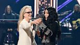 Cher Accepts Icon Award from Meryl Streep While Wearing 40-Year-Old Pants